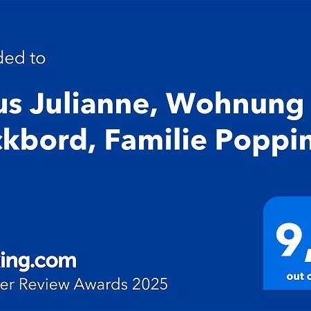 Haus Julianne, Wohnung Backbord, Familie Poppinga ノルダーナイ エクステリア 写真