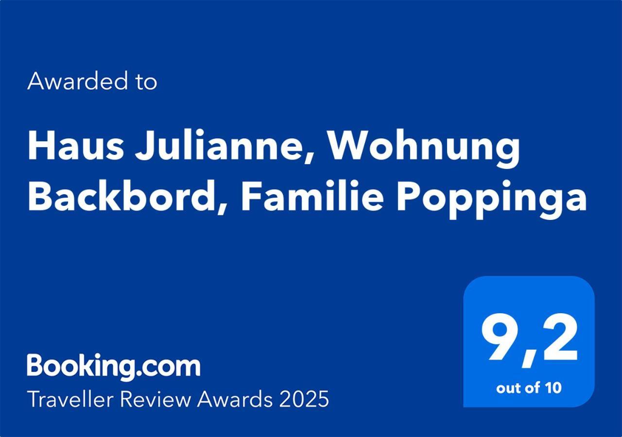 Haus Julianne, Wohnung Backbord, Familie Poppinga ノルダーナイ エクステリア 写真